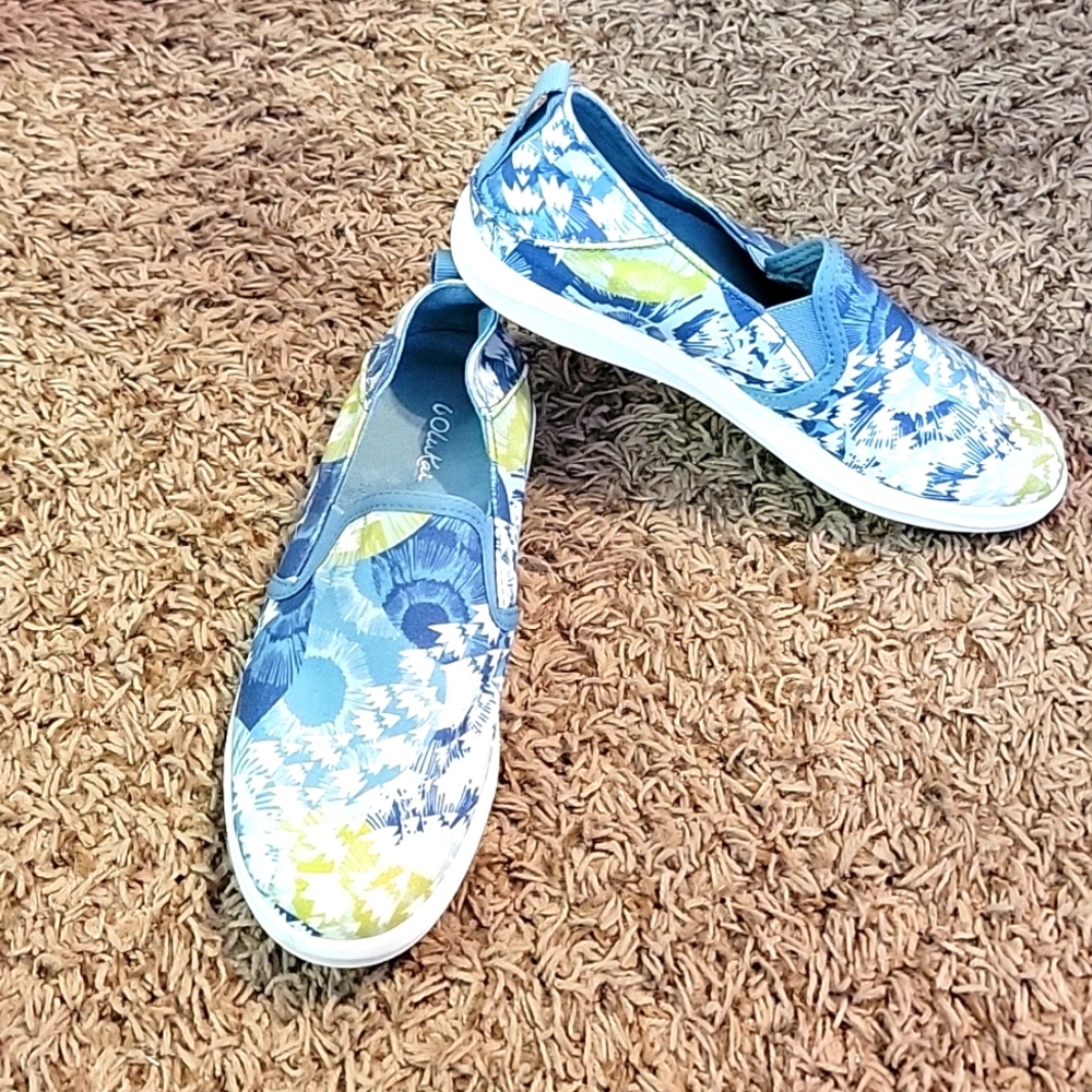 Olukai HALEIWA PAI slip on shoes Womens Size 5 Blue